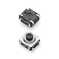 C&K KSC XA 96 J LFS タクタイルスイッチ タクト 6.2 x 6.2、4.9 mm H、9.6N、Jリード、IP67、盛り上がったケージ、ソフトサウンド、0.002-1VA、2-24V