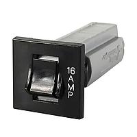 Carling Technologies CTB-B-B-07 Thermal 1-pole, Rocker, 125-250 VAC/ 50 VDC 7 amp circuit breaker, 1000 amp interrupting capacity 0.250 Tab (Q.C.) terminals Black Bezel Front Panel Snap-In UL 1077 Recognized cUL   VDE Certified to IEC/EN 60934