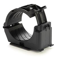 HellermannTyton 156-02725 Cable Mounting & Accessories Adhesive Mount Ratchet Clamp, 1.42 - 2.0" Bundle Dia, MB5A, PA66HIRHSUV, Black, 25/bag