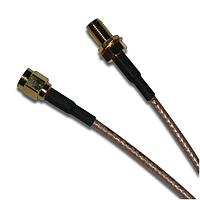 Amphenol RF 135110-03-24.00 RF Cable Assemblies SMA St BH JK to St Plug RG316U DB 24in