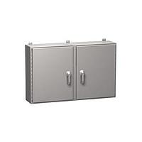 Tủ treo tường 2 cửa loại N4X đôi có bảng điều khiển - 36 x 48 x 12 - Thép không gỉ 304 Hammond Manufacturing HN4WM364812SS