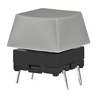 NKK Switches JB15KP-1H タクタイルスイッチ OFF-(ON) PCマウント 彫刻グレーキャップ