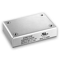 Cincon CQE50W-48S12 Isolated DC-DC Converter, Quarter Brick with Heatsink, Chassis Mount, 50 Watt, 4:1 Input Range, 48VDC Input, 12VDC Output, 47uF/100V