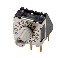 Công tắc DIP quay DIP, 7.4mm, cần gạt 4.5mm, 16 vị trí, góc phải, bước 5.08mm, lắp chân Same Sky (formerly CUI Devices) RDS-16S-74R45A-508-D