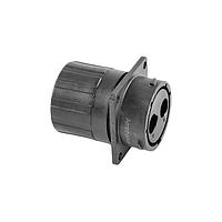 Ổ cắm, Mặt bích vuông, 2 vị trí, Đầu đực, Kích thước vỏ 18, Gioăng silicone, và Nắp cuối với niêm phong dây riêng Amphenol SINE Systems RTS018N2PHEC03