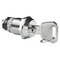 Công Tắc Khóa 19MM ON-ON RMVE 2VỊ TRÍ CHÌA PHẲNG #001 3A LUG NKK Switches CKL12AFW01-001