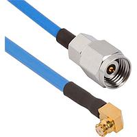 Amphenol SV Microwave FRSMP-085-MS24-060 RF Cable Assemblies SMP R/A F 2.4mm STR M 6"Cable