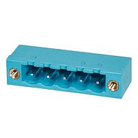 Same Sky (formerly CUI Devices) TBP01R1W-508-05BE Headers Terminal block, pluggable, w screw lock, 5.08, receptical, 5 pole, blue