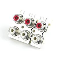Đầu nối phono RCA 3 chân nghiêng có che chắn jack cắm Switchcraft PJRAS3X1S01X