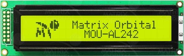 Matrix Orbit Matrix Orbital MOU-AL242A-YX3SE LCD Character Display Modules 24x2 Blk ...