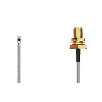 Bộ cáp RF I-Pex MHF 4L Lck RA Cắm2RPSMA STRJck Đảo cực R Mt, , 6GHz,100mm 1.37mmĐen GCT (Global Connector Technology) CAB422RF-0100-A-1