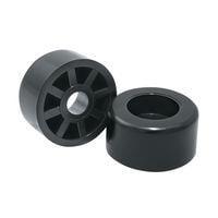 Chân đế ốc vít TRÒN ÂM: Chống va đập LDPE màu đen Essentra Components BRR025C