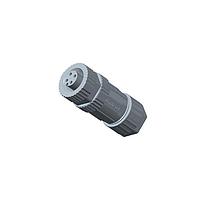 Amphenol LTW MSAS-08BFFC-SL7001 Sensor Cables / Actuator Cables M12 Circular Metric Connector, A Code, Metal, 2A, 08 pins, Female Connector, Female Contact, Straight, Screw Thread, Crimp, Field Installable, F4.0 - F7.5mm, IP67 Mated
