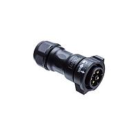 Amphenol LTW DD-18BFMA-QL8AN0 Standard Circular Connector X-Lok, Large Size, Plastic, 5A, 18 pins, Female Connector, Male Contact, Straight, Push Lock, Crimp, Field Installable without Pin, F8.0 - F14.0mm, IP68