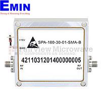 Fairview SPA-180-30-01-SMA-B 6 GHz to 18 GHz, Medium Power Broadband Amplifier with 1 Watt, 30 dB Gain and SMA