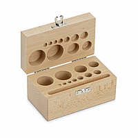 KERN 354-440-200 무게 세트용 나무 상자 (원통형/컴팩트, 1 g - 200 g)