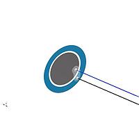 Bộ uốn gốm điện áp điện áp 20mm đường kính 4.0kHz PUI Audio AB2040B-LW100-R