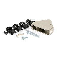 NorComp 970-050-030R121 Two Piece Backshell 50P BKSHLL KIT NICKEL PLATED