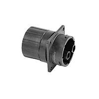 Ổ cắm, Mặt bích vuông, 2 vị trí, Loại cái, Kích thước vỏ 18, Phớt silicone, và Nắp cuối với niêm phong dây riêng Amphenol SINE Systems RTS018N2SHEC03