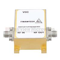 Fairview FMAM1034 4.5 dB NF Low Phase Noise Amplifier Operating From 1.5 GHz to 5 GHz with 14 dB Gain, 17 dBm P1dB and SMA
