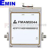 Fairview FMAM5044 High Power Amplifier at 7 Watt P1dB Operating From 8.5 GHz to 10.5 GHz with 36 dB Gain, 47 dBm IP3 and SMA