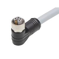 Molex 1205000209 Sensor Cables / Actuator Cables M12 Single-Ended Cordset 5 Poles Female (90) to Pigtail 14 AWG Gray 3m Lngth