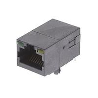 Jack Modular 8P8C RA SG BK L Adam Tech MTJ-88SX1-LH-M204-HT