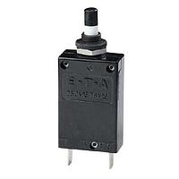 Bộ ngắt mạch nhiệt quá dòng cực đơn với cơ chế nhấn để đặt lại, không bị kẹt, không thể cắt nhầm, cơ chế tác động nhanh. Loại 2-5700 có thể được cung cấp dưới dạng công tắc nhấn-nhấn/bộ ngắt mạch (loại R TO CBE theo EN 60934 trong cấu hình nhấn để đặt lại; loại S) E-T-A Circuit Breakers 2-5700-IG1-K10-1.5A