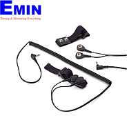 Statico S1050DC-12 Dual Conductor Wrist Grounding Strap for Resistive Base Constant Monitor (Fabric Wrist Band; 12' Cord)