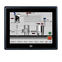 IEI Technology PPC-F12B-BT-J1/2G/R-R14 ファンレス 12.1インチ 600 cd/m2 XGA パネルPC、Intel® Celeron® プロセッサー J1900、TDP 10W、2GB RAM*1、ブラックカラー、粉体塗装、9-36V DC入力、AGコーティング付き抵抗膜式タッチウィンドウ、R14