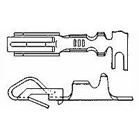 Tiếp điểm TWIN LEAF CONT 24-18 PHBZ/SN AMP Connectors - TE Connectivity 61668-2