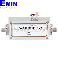 Fairview SPA-110-30-01-SMA Medium Power Amplifier at 1 Watt P1dB Operating From 8.5 GHz to 11 GHz with 30 dB Gain, 38 dBm IP3 and SMA