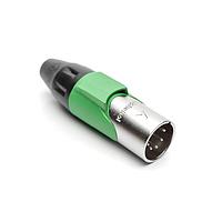 Amphenol Audio AX5M5M ຕົວເຊື່ອມສາຍສະເພາະ 5P PIN M PLUG ເຄື່ອງຫຼັກສີຂຽວ