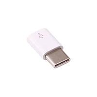 Cáp chuyển đổi USB Micro USB (đầu cái) sang USB-C (đầu đực) màu trắng Raspberry Pi SC0221