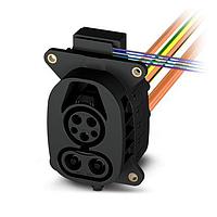 Ổ Cắm Sạc Xe CCS1, 375A cho Sạc DC, Không Sạc AC, Bộ Khóa 12V, Dây Cáp Dài 2 Mét PHOENIX CONTACT 1720106