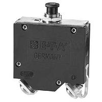 Aptomat nhiệt từ đơn cực hiệu suất cao, cơ chế hành động nhanh không gây nhầm lẫn, không thể tắt khi quá tải, có cơ cấu đóng/mở bằng nút nhấn kéo/đẩy (loại M TM CBE theo tiêu chuẩn EN 60934). Dải chỉ thị trên nút nhấn hiển thị rõ vị trí đã ngắt/tắt. E-T-A Circuit Breakers 452-K34-FN2-100A