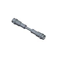 Amphenol LTW AB-AU08ML-UPBML-QH002 Standard Circular Connector X-Lok, Mini Size, Plastic, 2A, 08 pins, Male Connector, Male Contact, Straight-to-Straight, Push Lock, Overmolded Double Ended, Length 2000mm, IP68