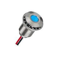 Đèn LED Đỏ 2VDC Hyper LED Âm Mặt Inox Dây Niêm Phong APEM Q10F5SXXHR02E