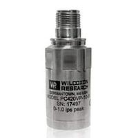 Amphenol Wilcoxon PC420VR-05-IS 진동 센서 탑 출구, 85도 C, 4-20 mA (전체 스케일의 5%) 속도 비례, RMS, 0.5 ips (12.7 mm/초), MIL-C-5015 커넥터