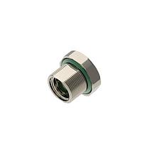 Đầu nối tròn tiêu chuẩn SPE M8 gắn tường phía sau bằng vít, 9 mm, đóng gói trong túi nhựa Lumberg Automation GKMH1X/9 L