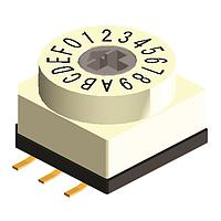 Diptronics RBM2-16RAVR ロータリースイッチ SMD 3X2 ターム 16 ステップ クロスヘッドアクト