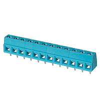 Same Sky (formerly CUI Devices) TB006-508-12BE Fixed Terminal Blocks Terminal block, screw type, 5.08 , horizontal, 12 poles, CUI Blue, slotted screw, PCB mount
