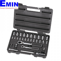 Bộ tuýp 1/4", 25 chi tiết/ cần tự động ( hệ mét/inch) SATA 09132