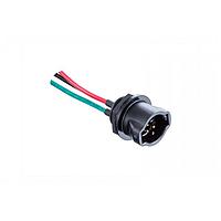Amphenol LTW DD-12RFMS-RC8C15 Sensor Cables / Actuator Cables RBL, Large Size, Plastic, 5A, 12 pins, Female Connector, Male Contact, Circular, Push Lock With Latch, Solder, Receptacle With Cable/Wire, Length 150mm, IP68