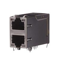Jack từ RJ45 10GBASE-T 2x1 Góc phải N/A Lỗ xuyên Abracon ARJM21A-J3752ZZEWCB
