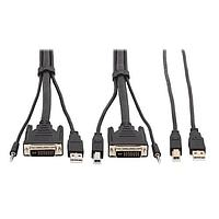Bộ Cáp Máy Tính DVI KVM, USB A/B, 6FT Tripp Lite P784-006-U