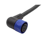 Cáp Cảm Biến / Cáp Bộ Chuyển Động Cáp Linh Hoạt Được Đi Dây Sẵn Đầu Nối - Góc Vuông - 10m - 12 Chân Tiếp Xúc - Ổ Cắm Bulgin PXP4002/010/12S