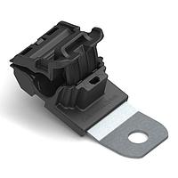HellermannTyton 151-01426 Ratchet Clamp Ratchet P-Clamp, 0.24 - 0.54" Bundle Dia, 15 Short, 0.41" Hole Dia, PA66HIRHSUV/ST/ZN, Black, 300/ctn