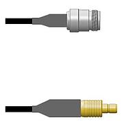 Amphenol Custom Cable Q-1W03P0008012i RF Cable Assemblies N-SJ/SMB-SJ RG58 12I