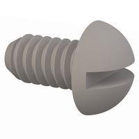 Essentra Components 010256R015 Round Slotted Round Slotted Screw, #2-56 Thread, 5/32 Lg